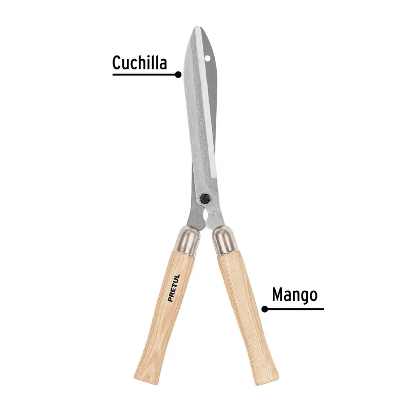 TIJERA PARA PODA 48 CM MANGOS DE MADERA, PRETUL PARA JARDINERIA