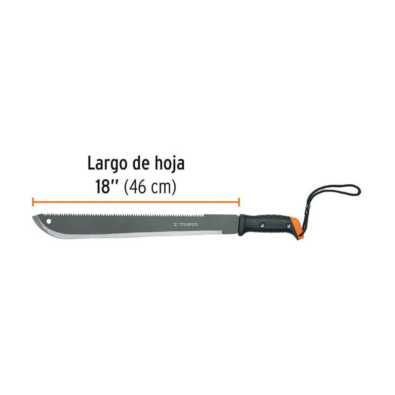 MACHETE DOBLE FILO TRUPER DE 18" (46 CM)