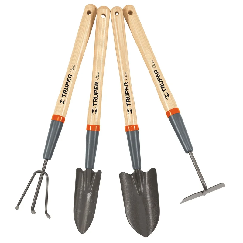 JUEGO DE 4 HERRAMIENTAS DE 15" PARA JARDÍN, TRUPER