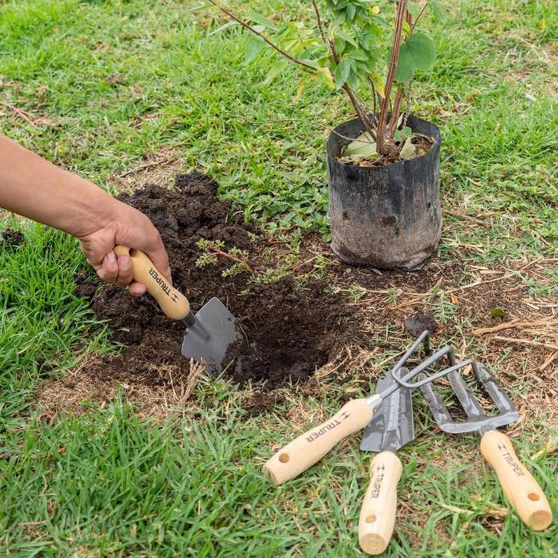 JUEGO DE 4 HERRAMIENTAS DE 6" PARA JARDÍN, TRUPER