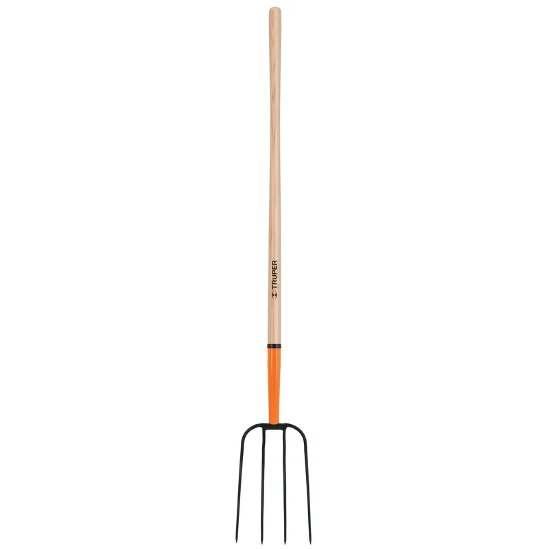 BIELDO PARA PAJA TRUPER CON 4 DIENTES, MANGO 48" (122 CM)