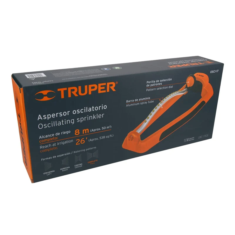 ASPERSOR OSCILATORIO TRUPER, METAL-PLÁSTICO