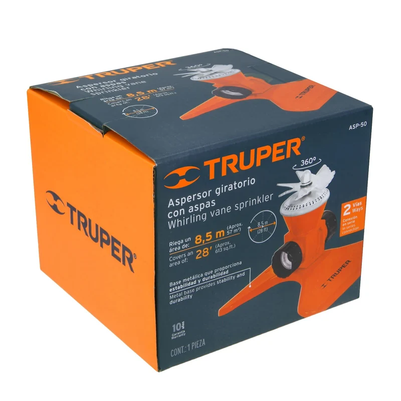 ASPERSOR BASE DE ACERO CON ASPAS, TRUPER