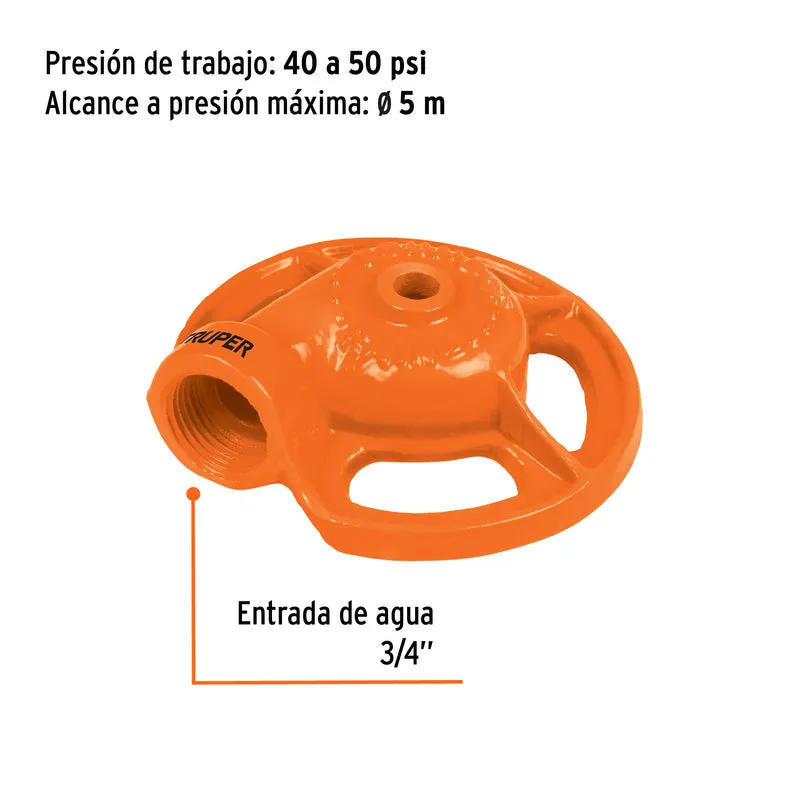 ASPERSOR METÁLICO TRUPER, TIPO SAPO
