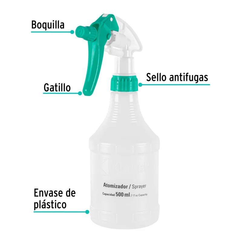 ATOMIZADOR KLINTEK DE 1/2 LITRO BLANCO