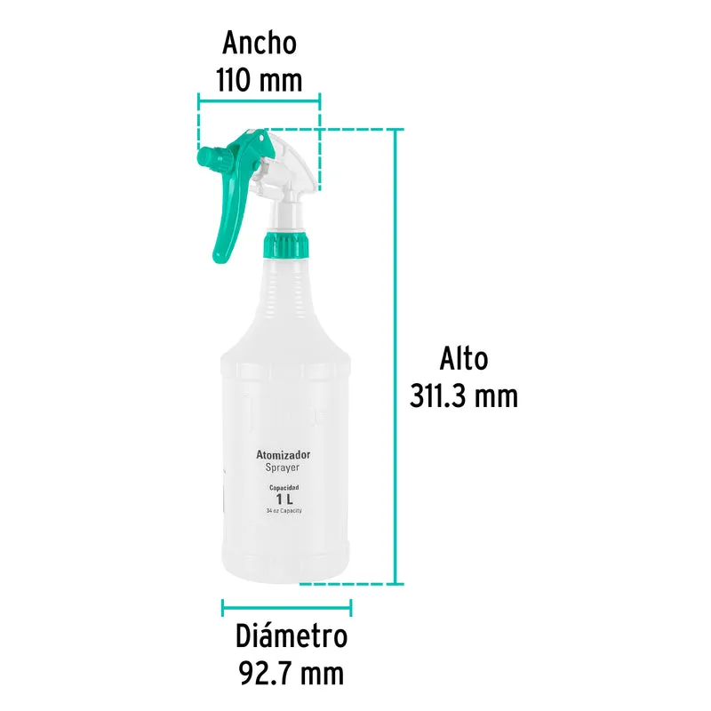 ATOMIZADOR KLINTEK DE 1 LITRO BLANCO