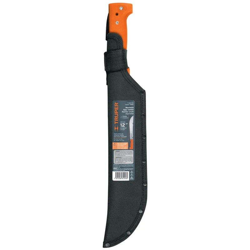 MACHETE RAMBO 12" (31 CM) TRUPER, CACHA REMACHADA