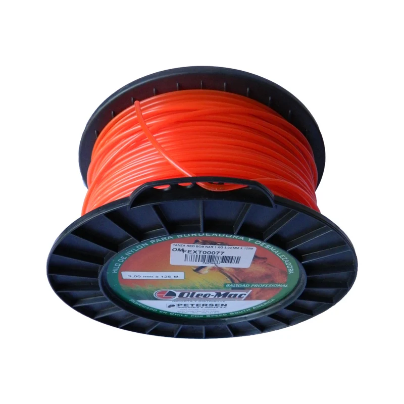 HILO DE NYLON REDONDO OLEO MAC 3.00MM X 125M, ROLLO 1 KG ALTA TECNOLOGÍA