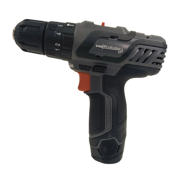 TALADRO PERCUTOR RECARGABLE GLADIATOR 10MM 12V