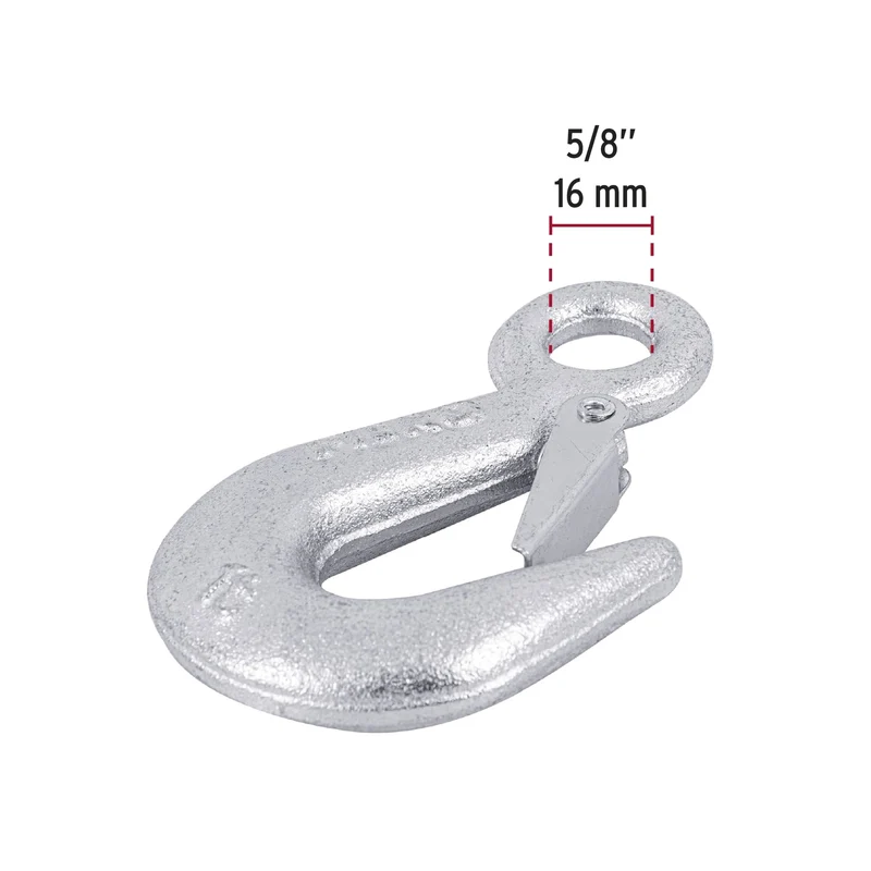 GANCHO ESLINGA DE ACERO FORJADO 5/8" FIERO, CARGA 1000 KG