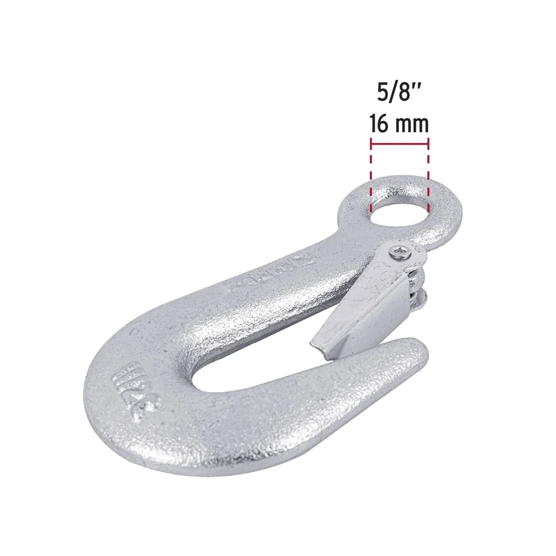 GANCHO ESLINGA DE ACERO FORJADO 5/8" FIERO, CARGA 1500 KG