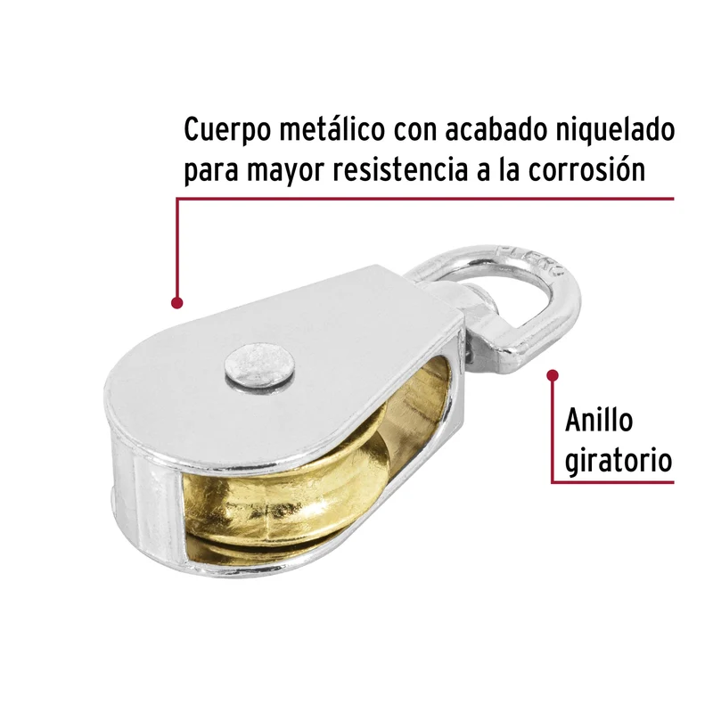 GARRUCHA METÁLICA FIERO PARA NORIA DE 1"