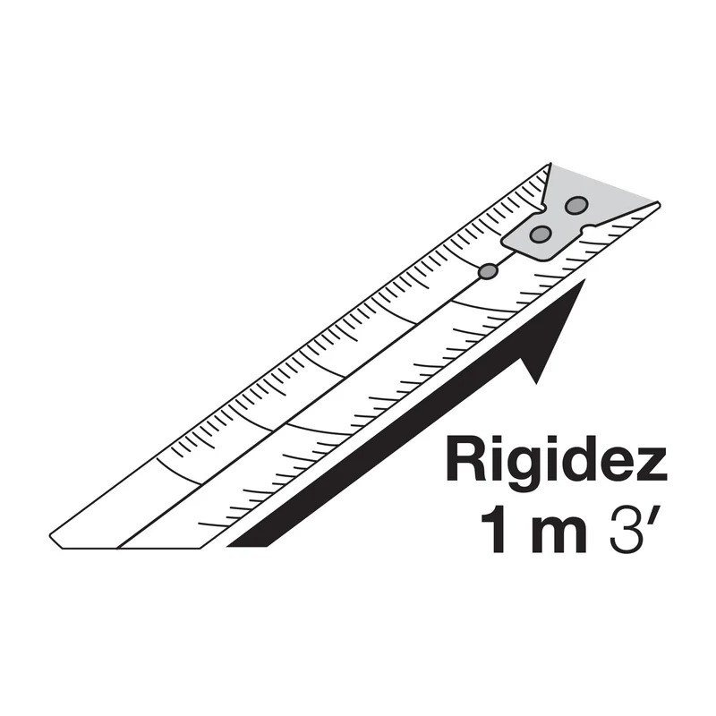 CINTA MÉTRICA AMARILLA PRETUL DE 3M, CINTA 13 MM