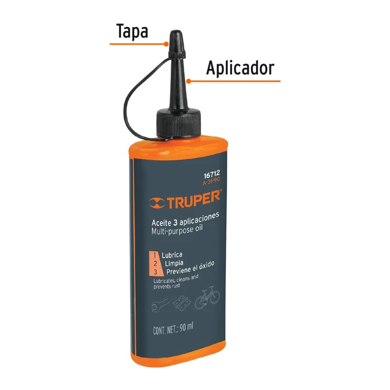 ACEITE MULTIUSOS TRUPER, 90ML (3OZ)