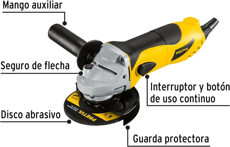 AMOLADORA ANGULAR PRETUL 4 1/2" 700 W