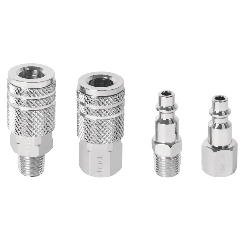 JUEGO DE 2 CONECTORES Y 2 COPLES PARA COMPRESOR, PRETUL