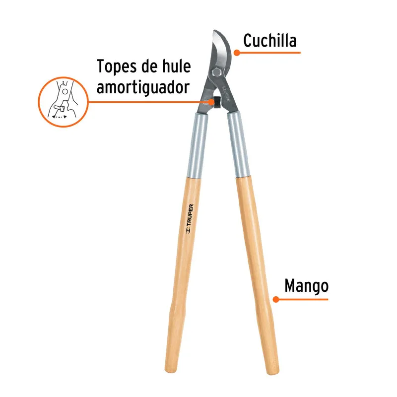 TIJERA PARA RAMAS TRUEPR DE 70 CM CLASSIC, MANGOS DE MADERA