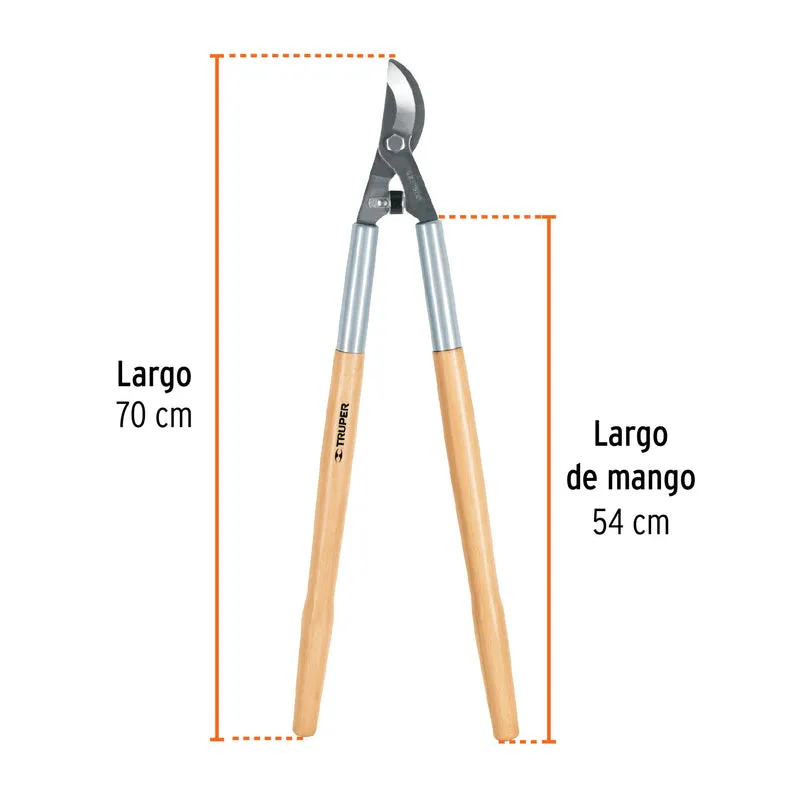 TIJERA PARA RAMAS TRUEPR DE 70 CM CLASSIC, MANGOS DE MADERA