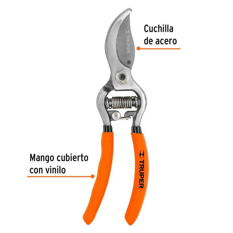 TIJERA FORJADA PARA PODA TRUPER 6" (15 CM), USO EN JARDINERÍA