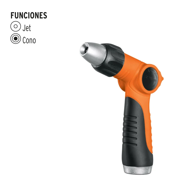 PISTOLA PARA RIEGO TRUPER DE 2 FUNCIONES PLÁSTICA CON BOQUILLA REGULABLE