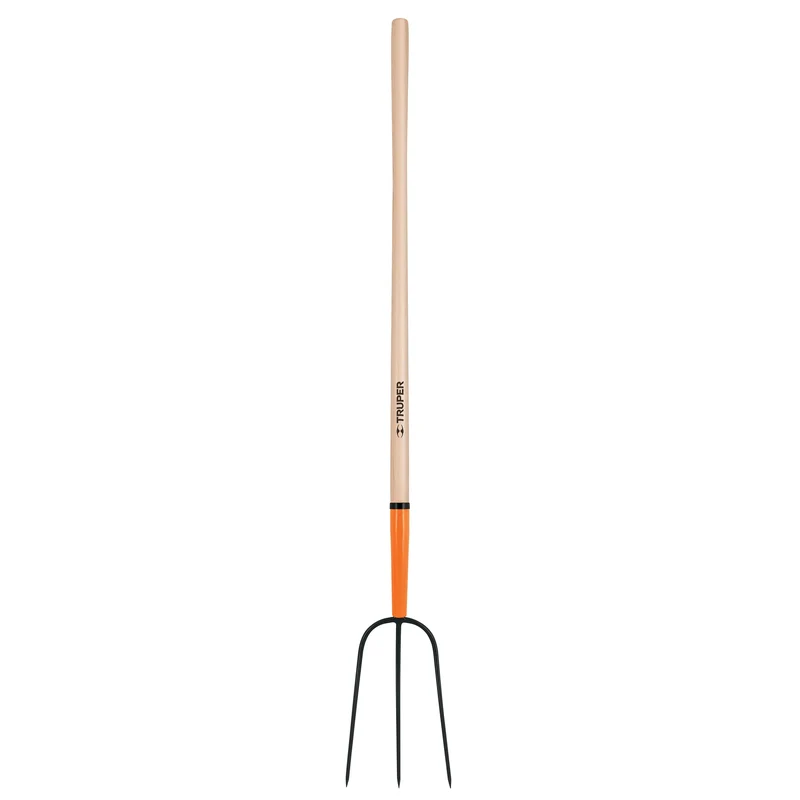 BIELDO PARA PAJA TRUPER CON 3 DIENTES, MANGO 48" (122 CM)