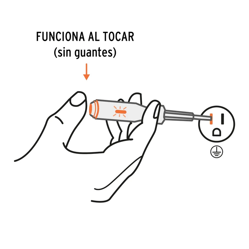 PROBADOR DE CIRCUITOS TRUPER 19 CM DE CORRIENTE ALTERNA