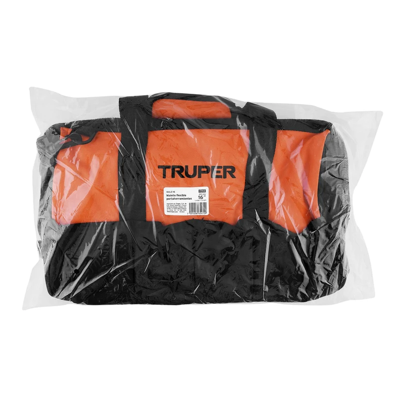 MALETA PORTAHERRAMIENTAS TRUPER DE 16" (41 CM) LAVABLE Y FLEXIBLE