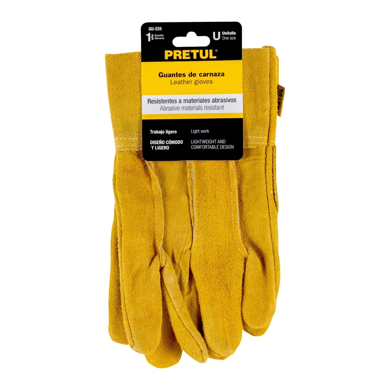 GUANTES PRETUL TRUPER DE CARNAZA CORTOS