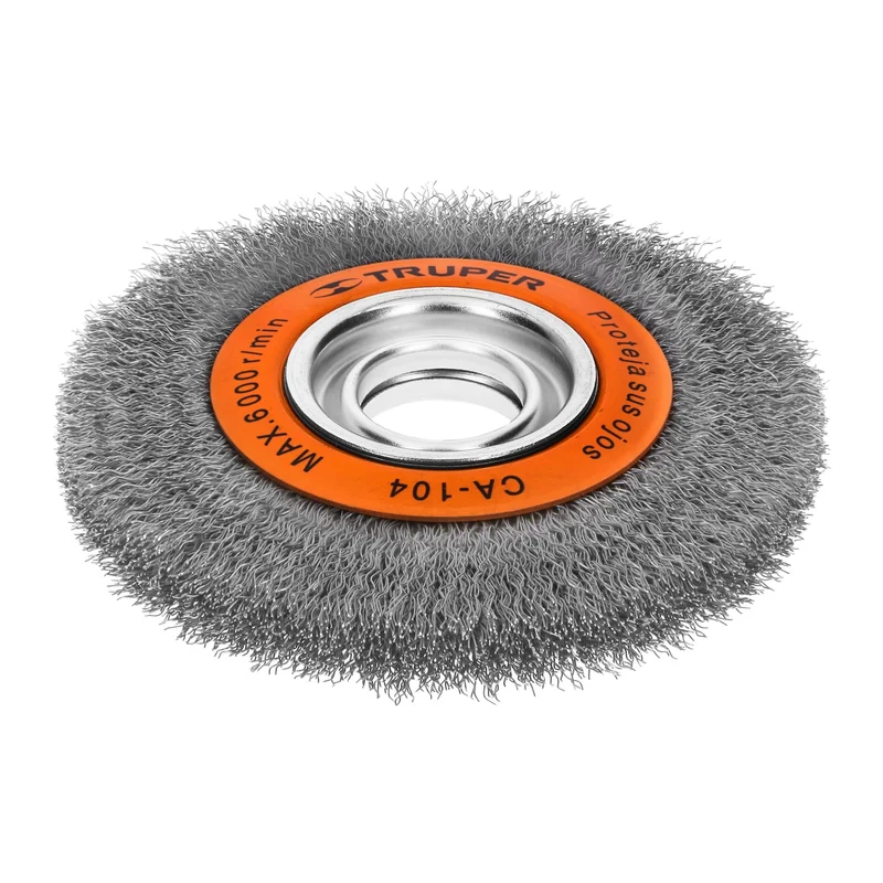 CARDA TRUPER DE ALAMBRE ONDULADO 6" X 3/4" PARA ESMERIL
