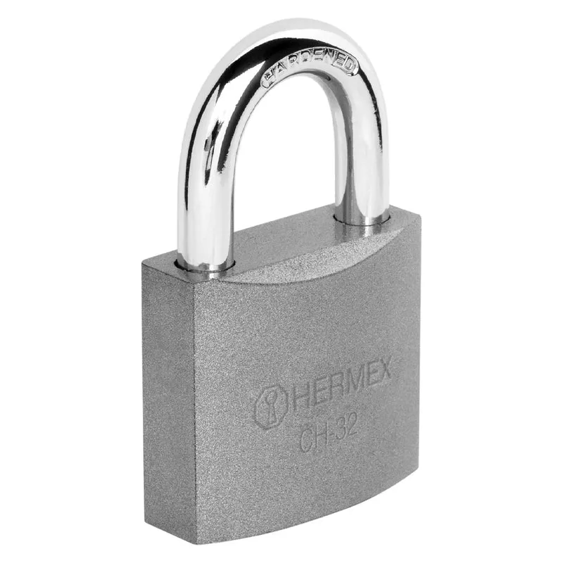 CANDADO DE HIERRO HERMEX 32 MM TRUPER GANCHO CORTO