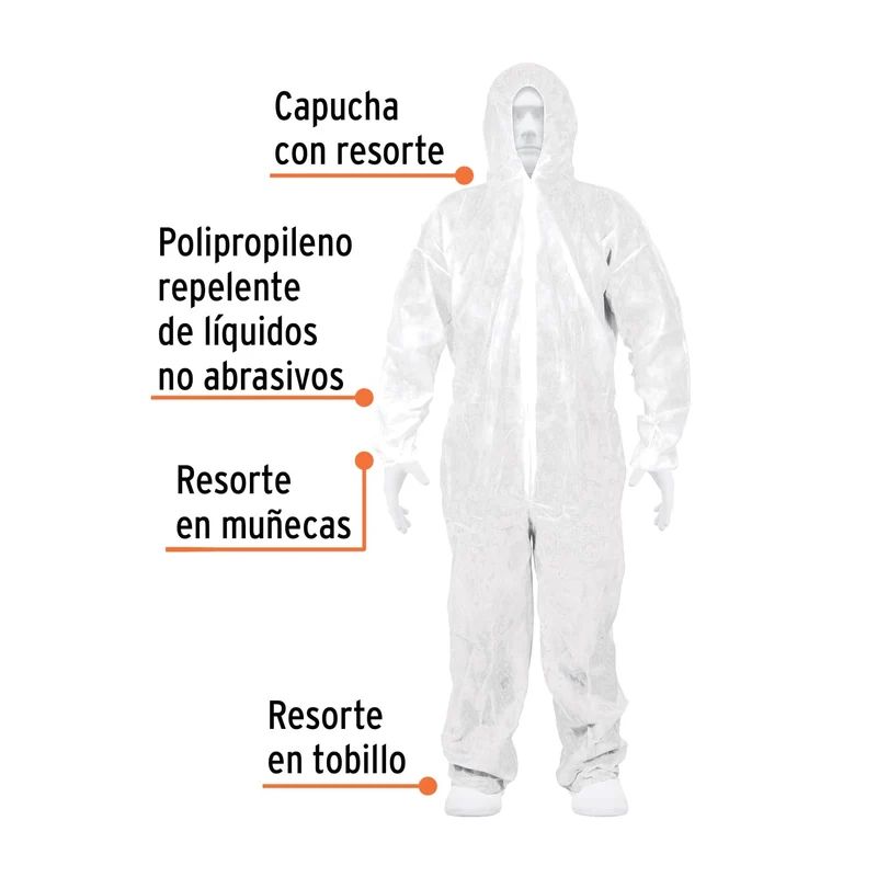 OVEROL DESECHABLE TRUPER, TALLA MEDIANA