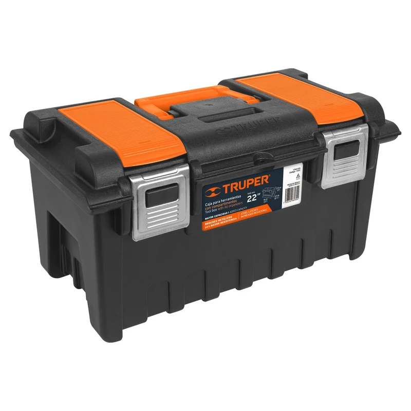 CAJA PARA HERRAMIENTA TRUPER DE 22" (56 CM) CON COMPARTIMENTOS