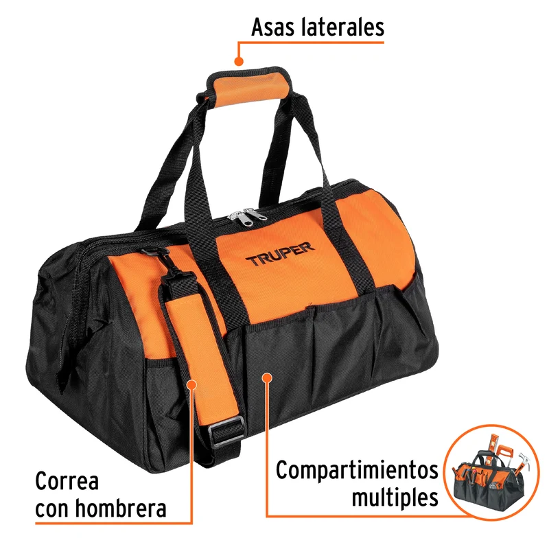 MALETA PORTAHERRAMIENTAS TRUPER DE 20" (51 CM)
