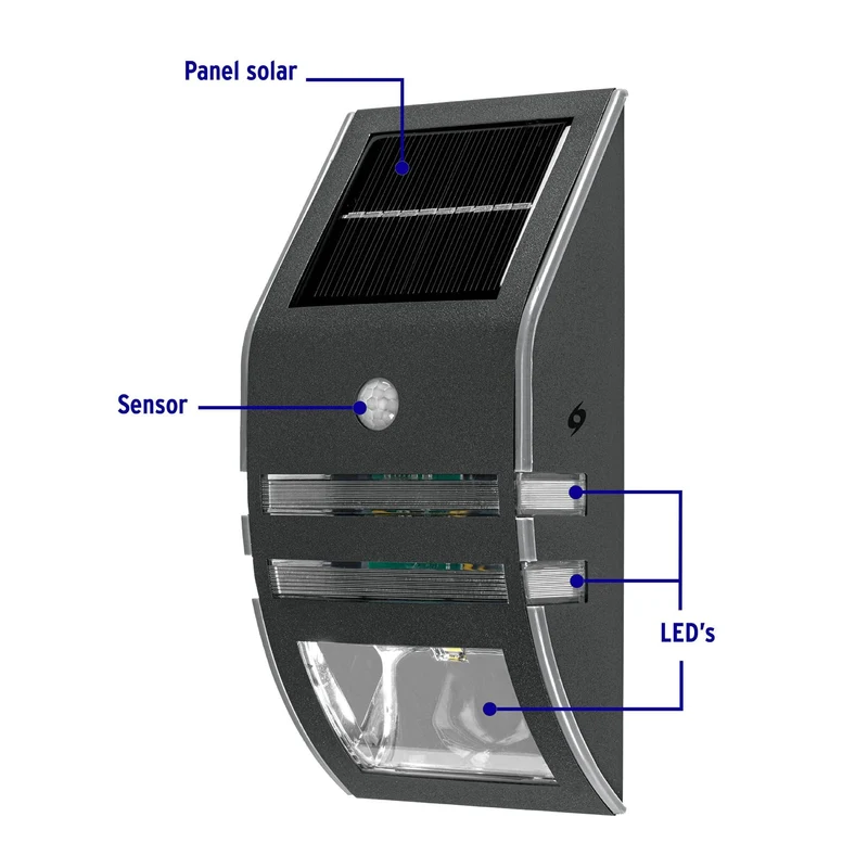 ARBOTANTE SOLAR VOLTECK CON SENSOR DE MOVIMIENTO 2 LED