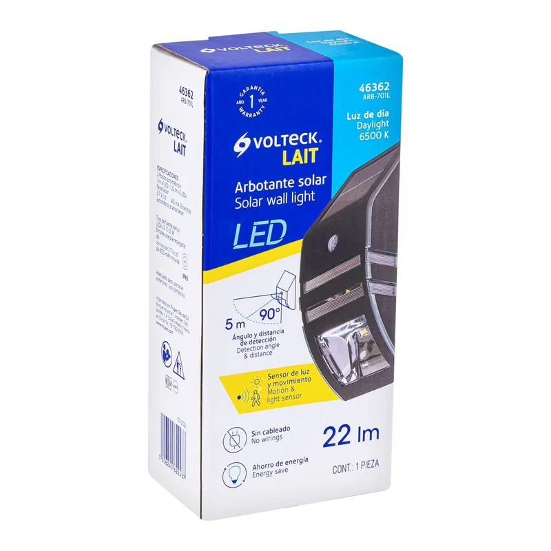 ARBOTANTE SOLAR VOLTECK CON SENSOR DE MOVIMIENTO 2 LED