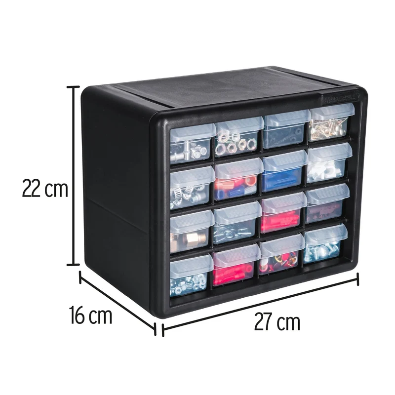 ORGANIZADOR TRUPER CON 16 GAVETAS