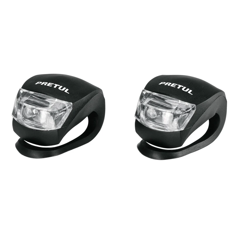 JUEGO DE 2 PIEZAS DE LINTERNA TRUPER PRETUL PARA BICICLETA