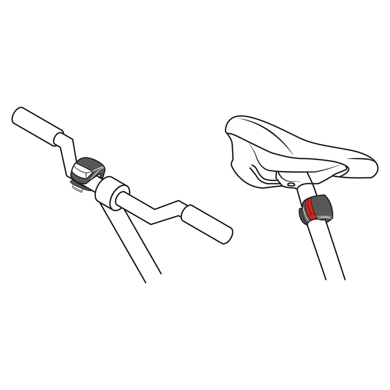 JUEGO DE 2 PIEZAS DE LINTERNA TRUPER PRETUL PARA BICICLETA
