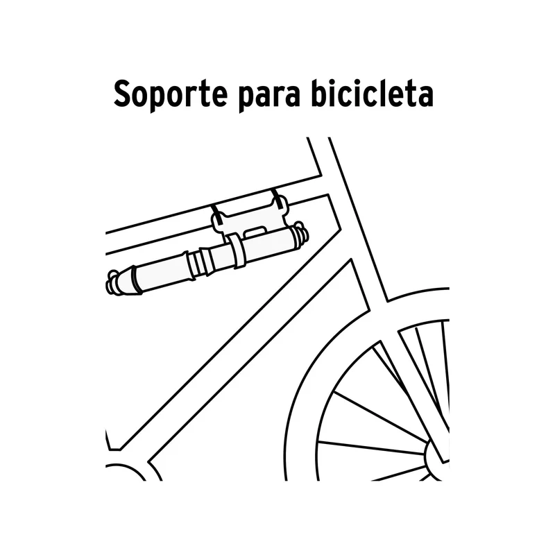 MINI BOMBA MANUAL PARA BICICLETA TRUPER 75 PSI CUERPO LIGERO DE ALUMINIO