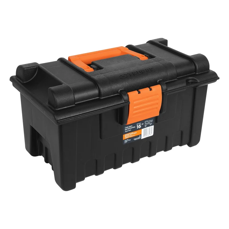 CAJA PARA HERRAMIENTA TRUPER DE 16" 40 CM SIN COMPARTIMENTOS