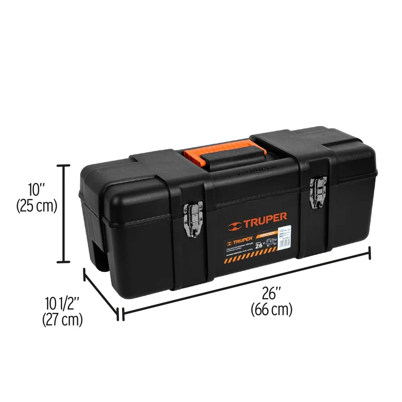 CAJA PARA HERRAMIENTA TRUPER DE 26" (66 CM), INDUSTRIAL