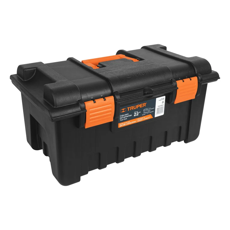 CAJA PARA HERRAMIENTA TRUPER DE 22" (56 CM) SIN COMPARTIMENTOS