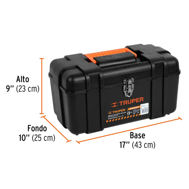 CAJA PARA HERRAMIENTA PLÁSTICA INDUSTRIAL TRUPER DE 17" (43 CM)