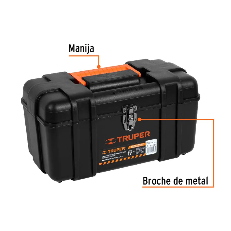 CAJA PARA HERRAMIENTA PLÁSTICA INDUSTRIAL TRUPER DE 17" (43 CM)