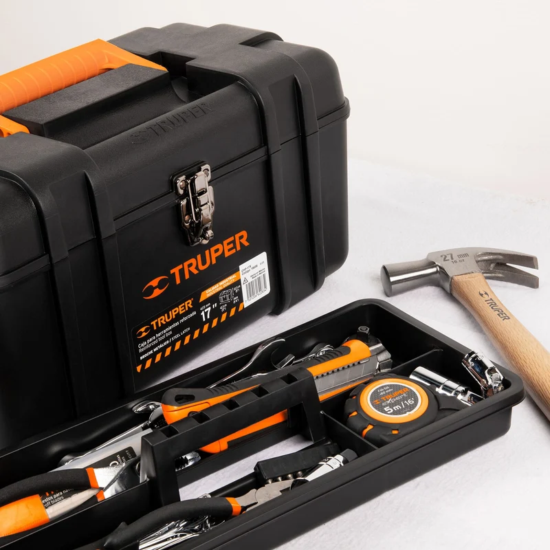 CAJA PARA HERRAMIENTA PLÁSTICA INDUSTRIAL TRUPER DE 17" (43 CM)