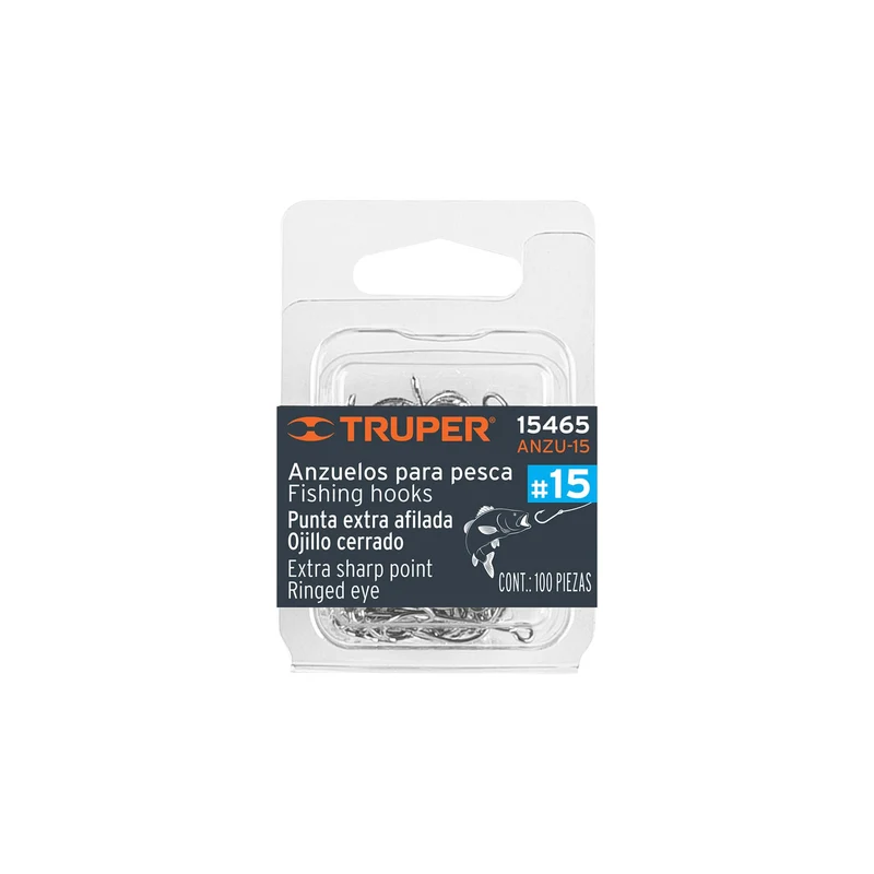 ANZUELOS PARA PESCA TRUPER N° 15