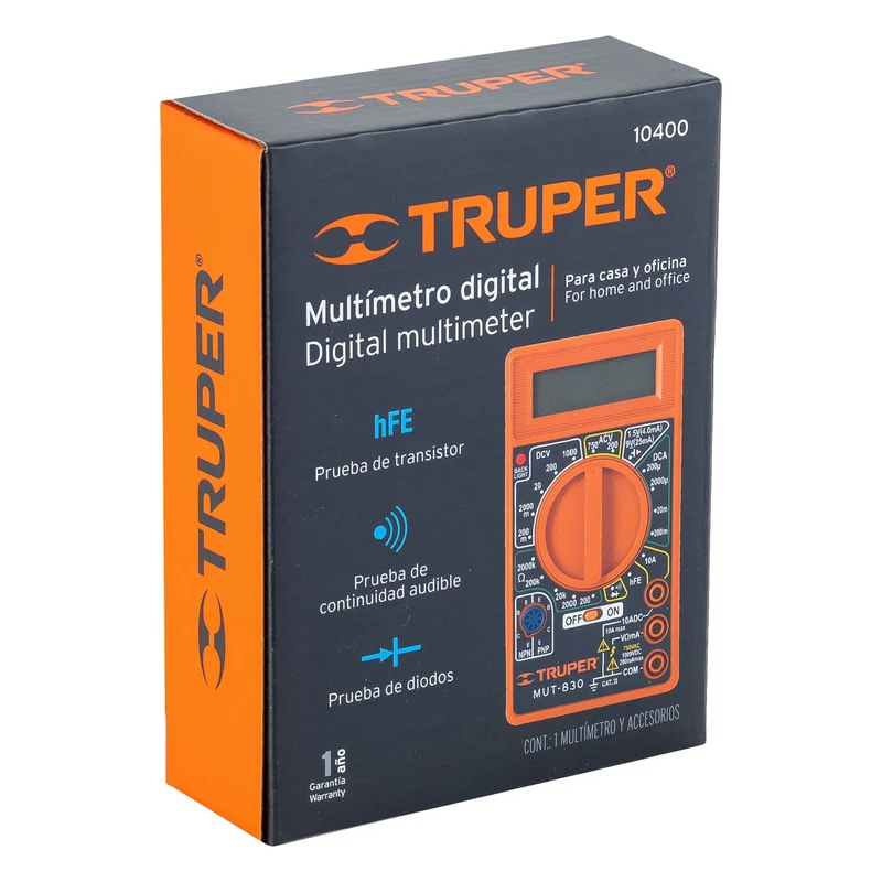 MULTÍMETRO DIGITAL ESCOLAR TRUPER