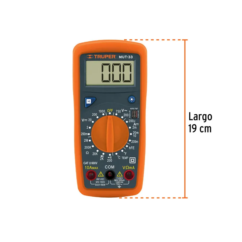MULTIMETRO DIGITAL JUNIOR TRUPER