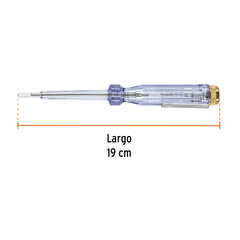PROBADOR DE CIRCUITOS TRUPER 14 CM DE CORRIENTE ALTERNA