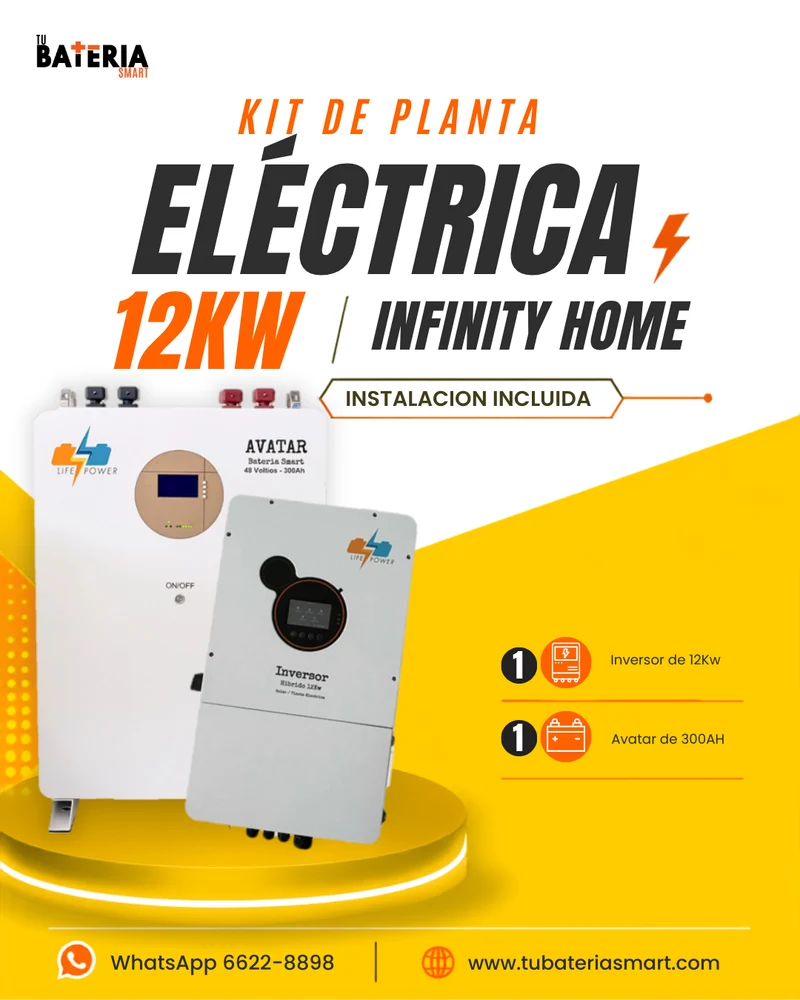Kit Infinity Home · Planta Eléctrica 12kw